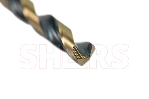 Shars 1/16-1/4" by 64ths 13 Pcs HSS Heavy Duty Black & Gold Finish Jobber Drill - Image 8