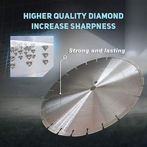 LSS 14 Inch Diamond Saw Blade, Dry or Wet Cutting Concrete Saw Blades - Image 2