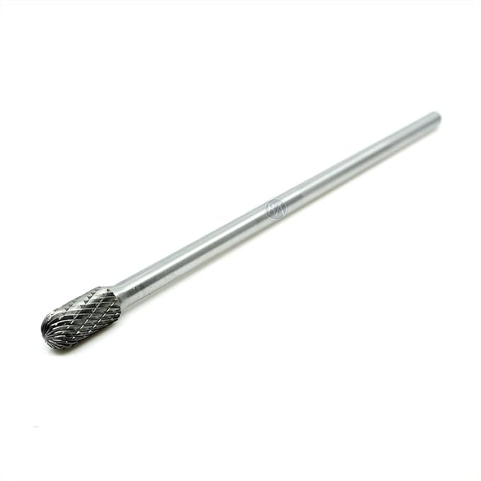 Benchmark Abrasives 6” Cylindrical Ball Nose Shape Double Cut Tungsten Carbide by BenchmarkAbrasives
