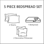 CHIXIN Bedspread Coverlet Quilt Set Full Size - Image 5