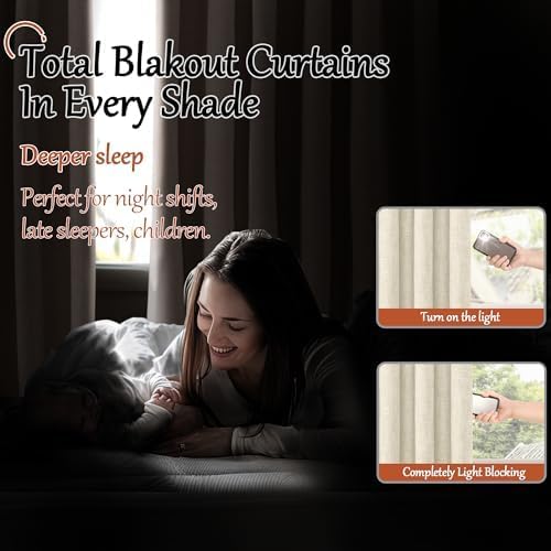 Blackout Curtains 54 Inch Length 2 Panels - Image 3