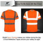 High Visibility Shirts for Men Class 3 Hi Vis Reflective Construction Shirts - Image 2