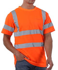 High Visibility Shirts for Men Class 3 Hi Vis Reflective Construction Shirts by SESAFETY
