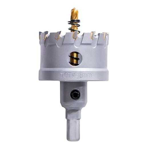 1-7/8" Carbide Hole Saw, Heavy Duty Metal Hole Cutter by IONTECHInc