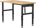 48" Adjustable Workbench, Heavy-Duty Work Table, 3000 LBS Load Capacity by Unknown
