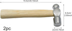 Mini Wooden Handle Round Head Hand Hammers, Round Head Wooden Handle, Escape - Image 5