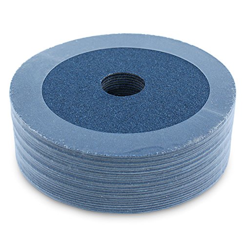 BHA Zirconia Resin Fiber Sanding and Grinding Discs, 4.5” x 7/8”, 120 Grit by BHA-BlackHawkAbrasives