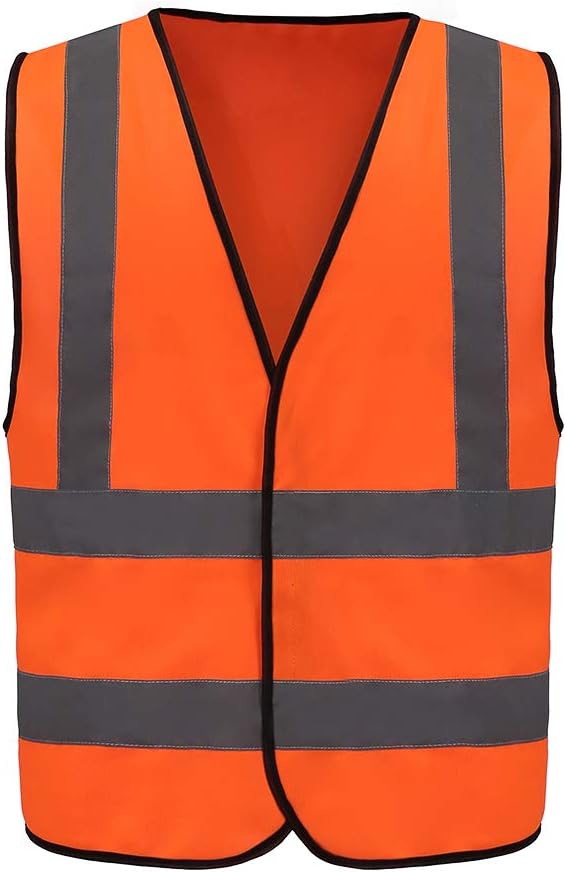 AYKRM 12 colour High visibility viz vest hi vis viz reflective work by AYKRM