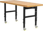 60” Heavy-Duty Solid Wood Work Bench Work Table by Maemttes