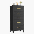 Metal Tall Dresser for Bedroom, 5 Drawer Dresser by KAIFAM