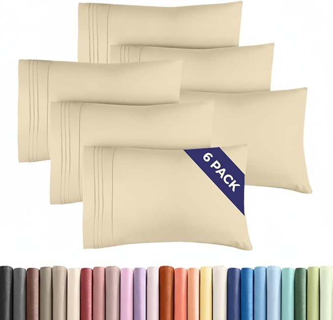 Queen Pillow Cases Set of 6 by CGKUnlimited