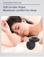 6 Pairs Soft Silicone Earplugs Reusable Noise-Reducing - Image 3