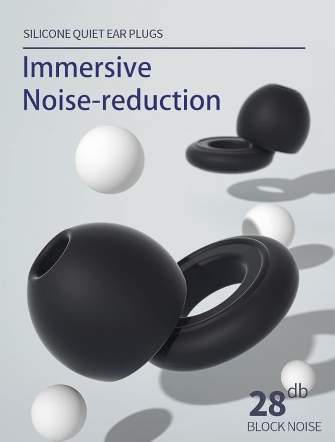 6 Pairs Soft Silicone Earplugs Reusable Noise-Reducing - Image 5