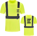 AYKRM Safety T Shirt Reflective High Visibility hi vis Long Sleeve T Shirt by AYKRM