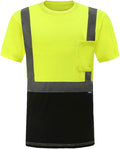 AYKRM Safety T Shirt Reflective High Visibility hi vis Long Sleeve T Shirt by AYKRM