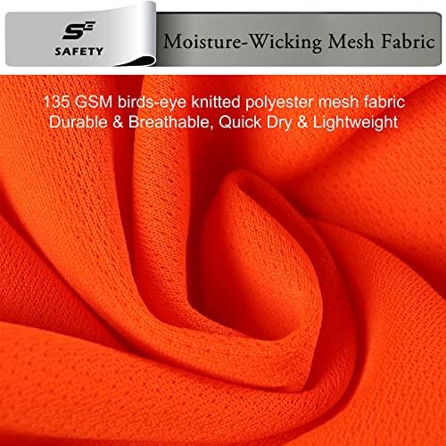 High Visibility Shirts for Men Class 3 Hi Vis Reflective Construction Shirts - Image 4