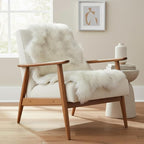 Super Area Rugs Gray & White Mix Sheepskin Rug Genuine Single 2x3ft Pelt Fluffy by SuperAreaRugs