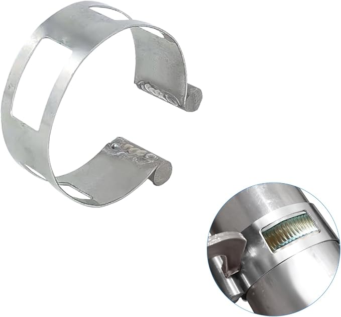 2.5 Inch Stainless Steel Welding Tacking Band Clamp, Clamp-On Exhaust Pipe by MLWRID