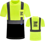 AYKRM Safety T Shirt Reflective High Visibility hi vis Long Sleeve T Shirt by AYKRM