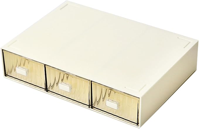 Stackable Office Supplies Desk Drawer Organizer, Plastic Storage Drawer by JIAFUJIN
