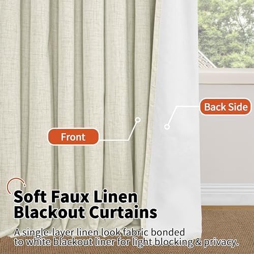 Blackout Curtains 54 Inch Length 2 Panels - Image 8