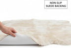 Super Area Rugs Premium Genuine Sheepskin Rug 5' x 6' Long Fur Soft & Natural - Image 8