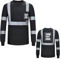 AYKRM Safety T Shirt Reflective High Visibility hi vis Long Sleeve T Shirt by AYKRM