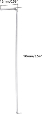 TOP-VIGOR 1Pc 1.5mm Ball End Hex Key Wrench, L Shaped Long Arm Allen Wrench - Image 2