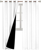 BGment White Blackout Curtains 108 Inches Long - Image 8