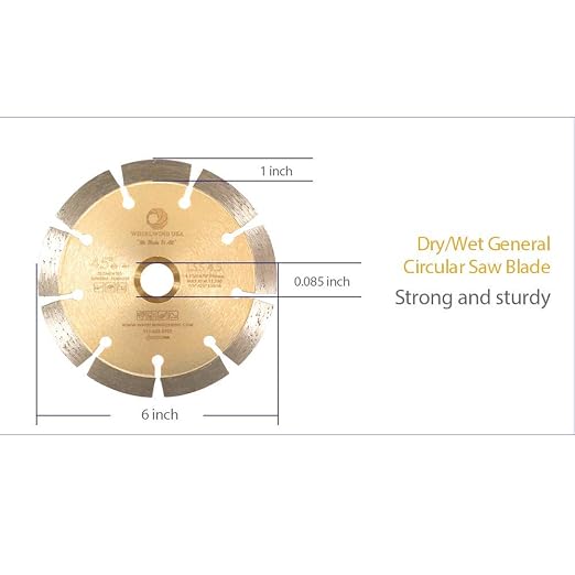 LSS 4 1/2 Inch Diamond Saw Blade, Dry or Wet Cutting Saw Blades - Image 8