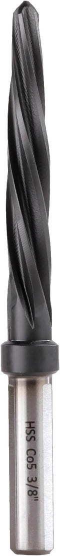3/8" Bridge/Construction Reamer, M35 HSS Taper Chucking Reamer Drill Bit by Jeraxtools