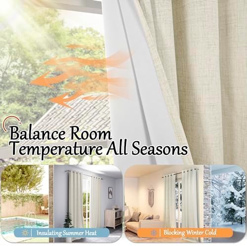 Blackout Curtains 54 Inch Length 2 Panels - Image 6