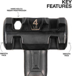 Klein Tools H80694 Sledgehammer, 4-Pound Engineering Hammer - Image 2