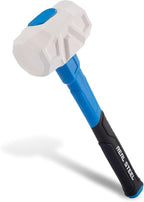 Real Steel Rubber Mallet Hammer 24 OZ White Rubber Hammer by RealSteelINC
