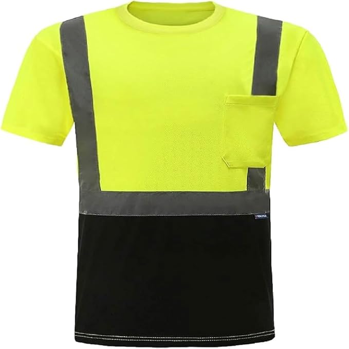 AYKRM Safety T Shirt Reflective High Visibility hi vis Long Sleeve T Shirt - Image 5