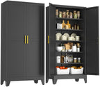 75" Metal Kitchen Pantry Cabinet, Cabinet by PAOFIN