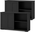 Costzon Sideboard Buffet Cabinet of 2, Wooden Kitchen Storage Cabinet by Costzon