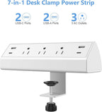 Jgstkcity Desk Clamp Power Strip, 40W Total Fast Charging Station, 2 PD 20W USB - Image 2