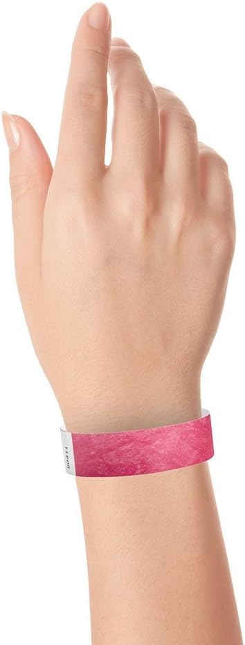 1, 000 WristCo Cranberry Tyvek Wristbands - Image 4