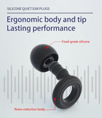 6 Pairs Soft Silicone Earplugs Reusable Noise-Reducing - Image 2