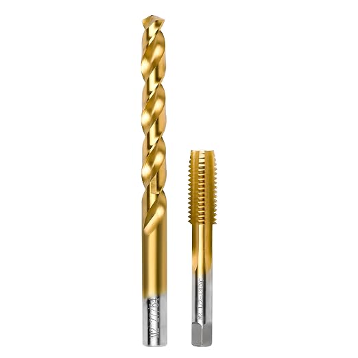 1/2"-13 UNC Tap and 27/64" Drill Bit Kit, M2 HSS Drill and Tap Set, Combination by RURITKIT