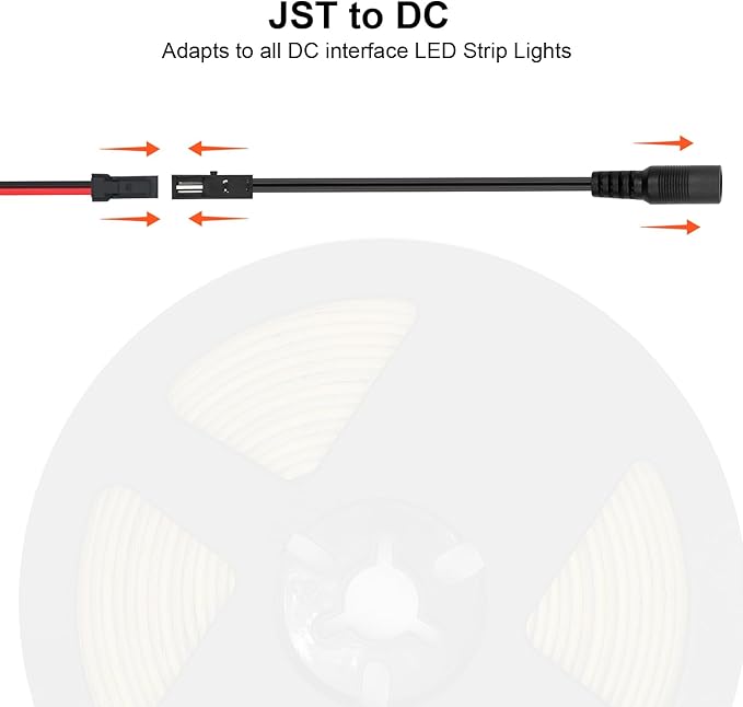 VST 16.4ft COB LED Strip Lights Cool White 6000K, 24V Dimmable LED Tape Light - Image 9