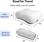 Cushion Lab Travel Deep Sleep Pillow – Compact Memory Foam Neck Pillow - Image 6