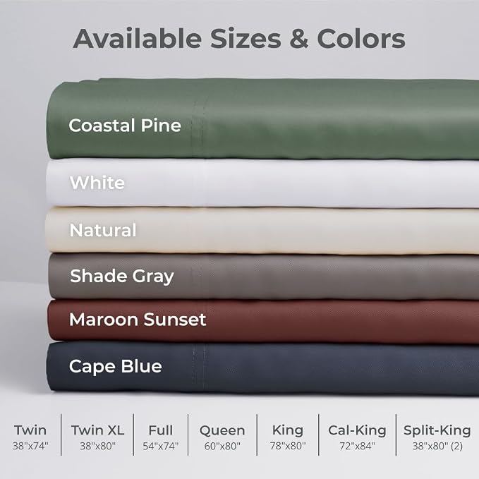 Cariloha Aloha Soft 4-Piece Sheet Set | Natural | Queen | Made from 100% - Image 4