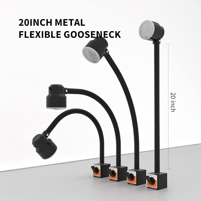 Led Magnetic Work Light 300mm Flexible Gooseneck lamp 500 Lumens 120 Volt - Image 4