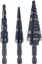 M2 HSS Quick Change 1/2", 1/2" & 7/8" Step Drill Bit Set Double Fluted Drill by Jeraxtools