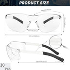Safety Glasses for Men Women ANSI Z87.1 Safety Glasses Bulk Protective Eyewear - Image 2