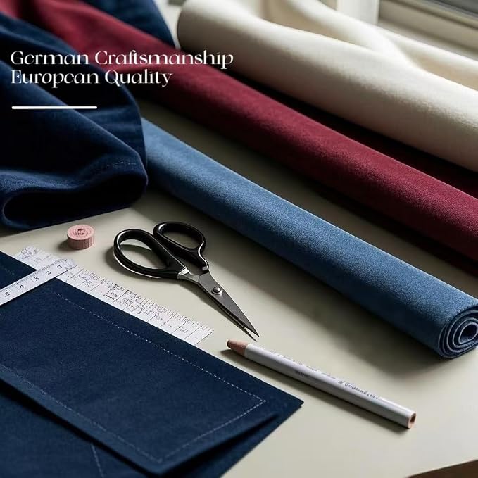 SMILETIME Navy Blue Crushed Velvet Curtains 52x84inch Rod Pocket Luxurious - Image 8