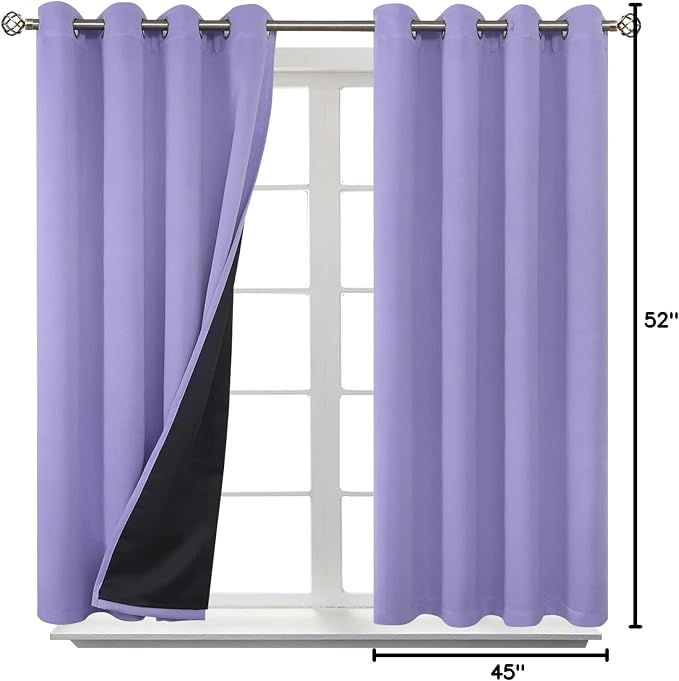 BGment Short 100% Blackout Curtains - Image 10