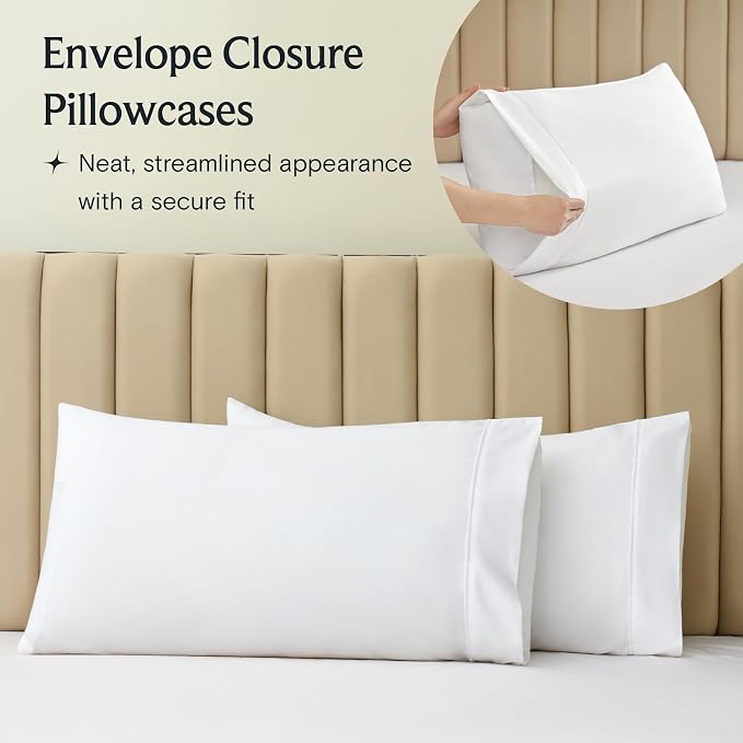 LuxClub 3 PC Extra Deep Pocket Twin Sheet Set, Deep Pockets Wrinkle Free - Image 8
